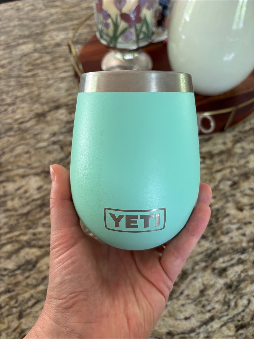 Yeti Seafoam Green Insulated Stainless Wine Tumbler